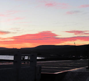 Sonnenuntergang am 24.12.2012