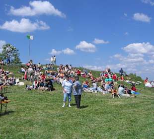 Fest nach dem Gottesdienst auf dem Walberla