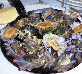 Lapas mit Knoblauch