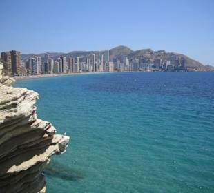 Blick vom Aussichtspunkt zur Playa de Levante