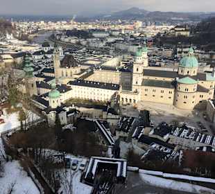 Ausblick auf Salzburg von der Festung
