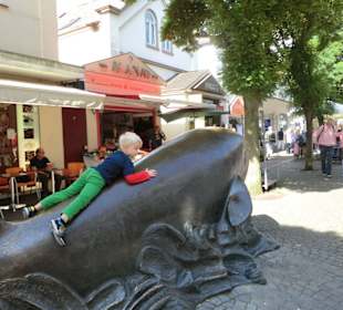 Wal in der Fußgängerzone