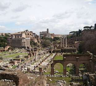 Blick aufs Antike Rom