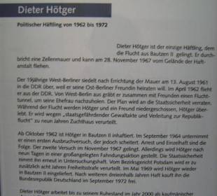 Beschreibung Dieter Hötger (einziger Flüchtling)
