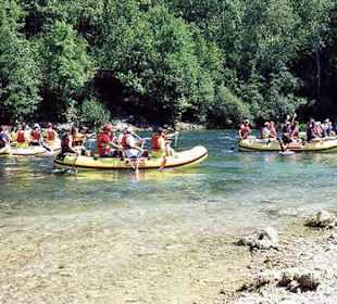 Rafting auf der Una