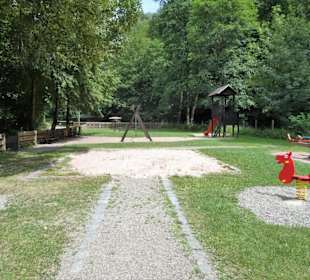 Der Spielplatz im Kurpark von Bad Berneck