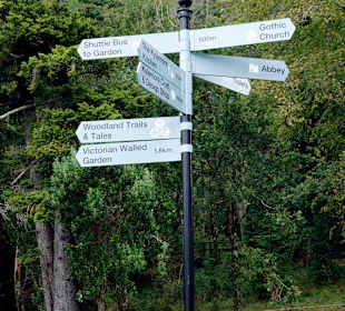 Wegweiser im Connemara-Nationalpark