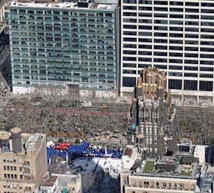 Bryant Park von oben - vom Empire State Building