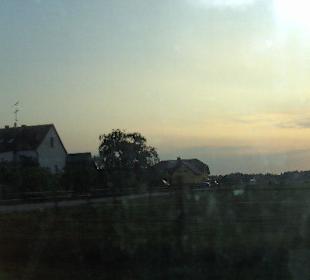 Sonnenuntergang am Fährhaus