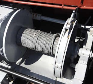 Seilwinde für das Netz