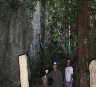 Weg zum Felsaufstieg