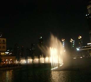 Wasserföntänen am Abend