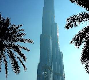 Blick vom Burj Vista auf den Burj Khalifa