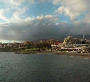 Panoramablick vom Strand Nähe des Hotels