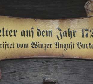 Historische Kelter von 1721 in Nordheim am Main