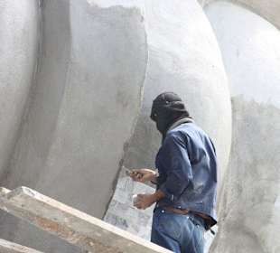 Langsam wird er fertig