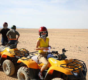 Während einer Pause bei der Quad Tour
