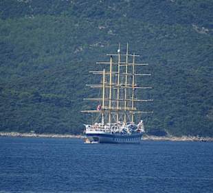 Der Star Clipper vor Korcula