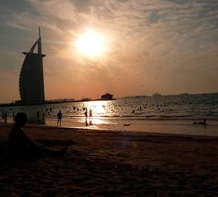 Blick vom public beach aus 17 Uhr