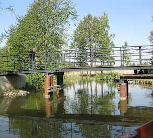 Drehbrücke zum Kanal vom Inselsee