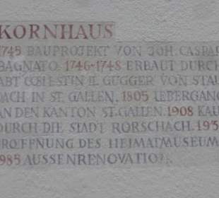 INFO-Schild am Kornhaus am Hafen