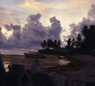 Morgendämmerung mit Boot