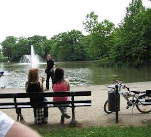 Von der Parkeisenbahn aus