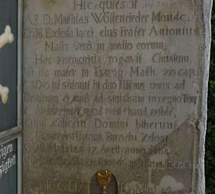 Steintafel Außenwand