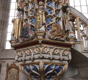 Kunstvolle Sandstein Kanzel