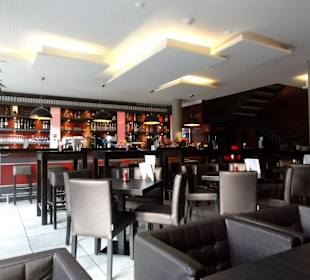 Blick in den Gastraum im Erdgeschoss