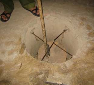 Eine Fallenart in Cu Chi.