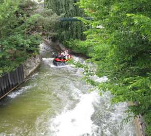 Rafting, man wird nass