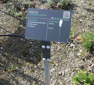 Kräuter Hinweistafel
