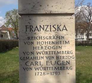 Stele Franziska von Hohenheim