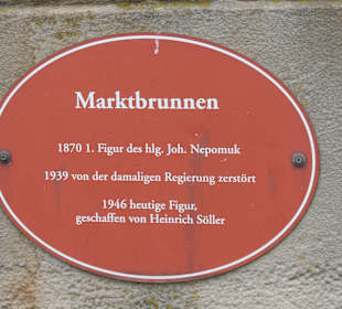INFO-Tafel am Marktbrunnen von Eltmann