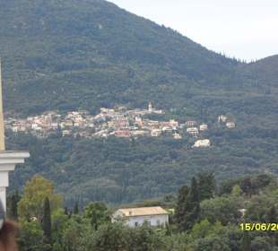 Blick vom Garten des Achillion