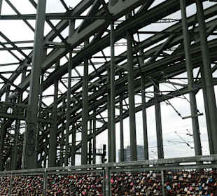 Liebesschlösser auf der Hohenzollernbrücke