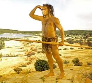 Jäger schaut nach anderem Wild aus.