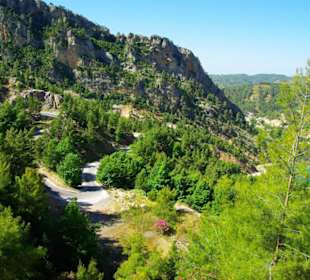 Anfahrt zum Staudamm von Side nach Manavgat
