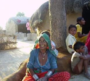 Die Bewohner des Dorfes