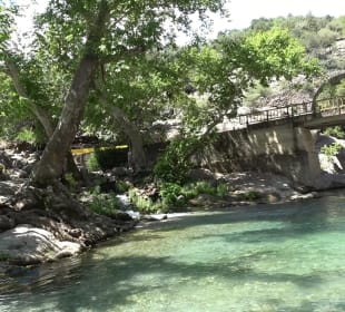 Brücke über dem Köprülü-Canyon