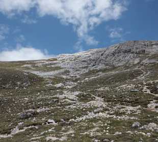 Abwärts ging der Blick nochmal hoch