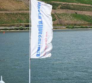 An Bord eines Schiffes der "Bingen Rüdesheimer"