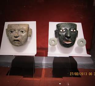 Masqus in Antropological Museum, Mexico City