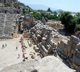 Ruine des römischen Theaters in Myra