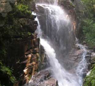 Wasserfall in der Flume Gorge
