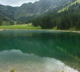 Am kleinen See bei der Nebelhorn-Station Seealpe