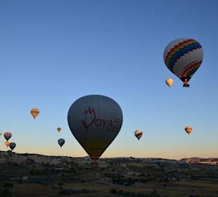 Widok z balona na Kapadocję