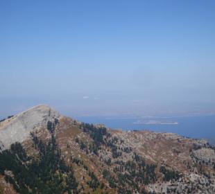 Ausblick vom Gipfel des höchsten Berges