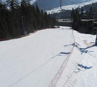 Wyciąg Kotelnica III - widok na czerwoną trasę